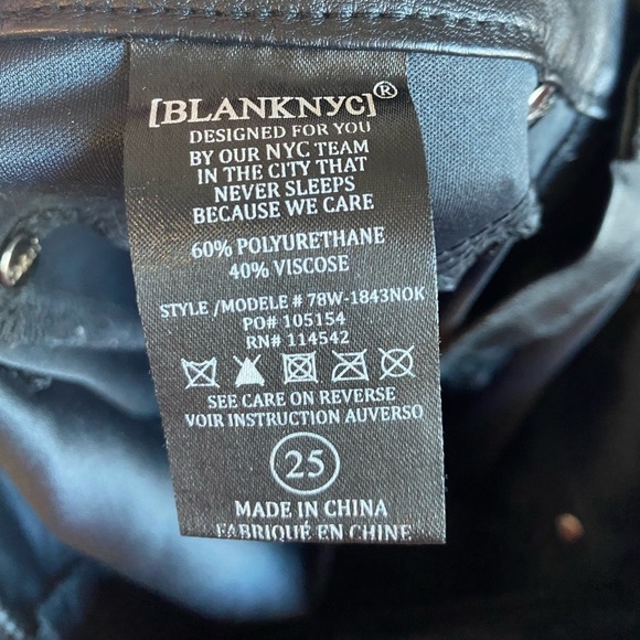BlankNYC SPOILER ALERT VEGAN LEATHER PANTS - Picture 8 of 10